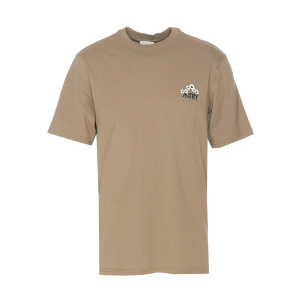 Autry Katoenen Scrub T-Shirt Green Heren