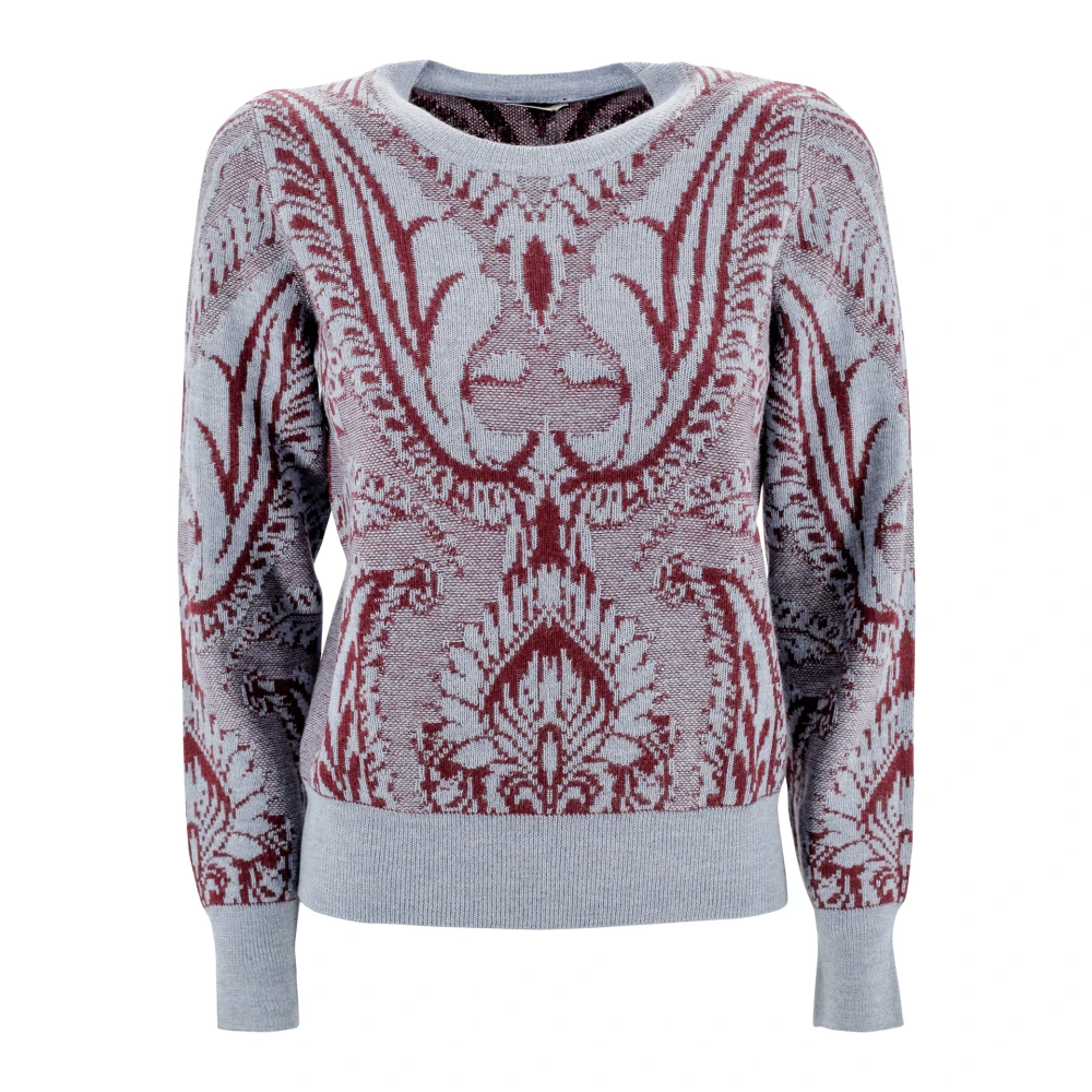 ETRO Paisley Jacquard Wollen Sweater Top Multicolor Dames