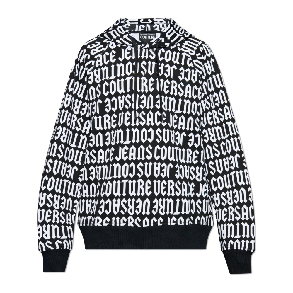 Versace Jeans Couture Sweatshirt met logo Black Heren