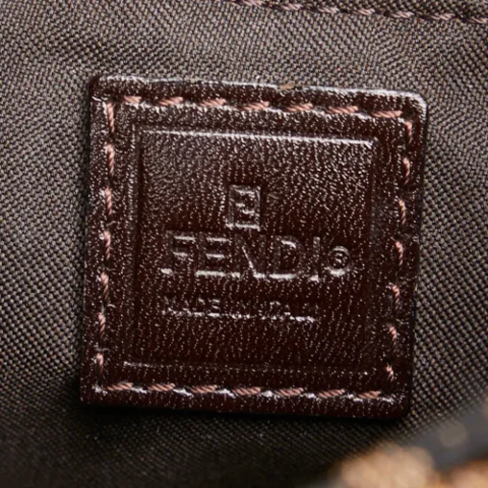 Fendi Vintage Pre-owned Canvas handbags Brown Dames