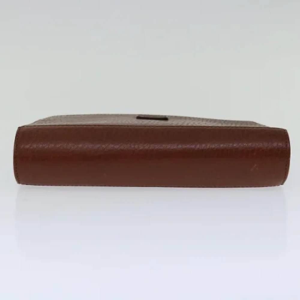 Burberry Vintage Pre-owned Leather clutches Brown Dames