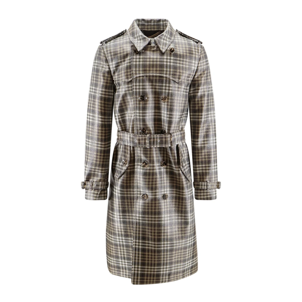 Burberry Men's Multicolor Foxfield Madras Trench - Trench Coats - M - Coats
