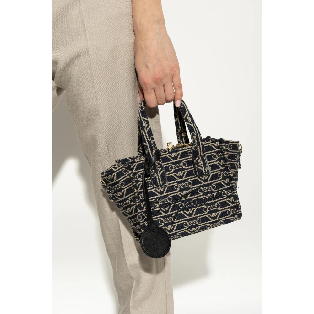 Emporio Armani Monogram Handtas Black Dames