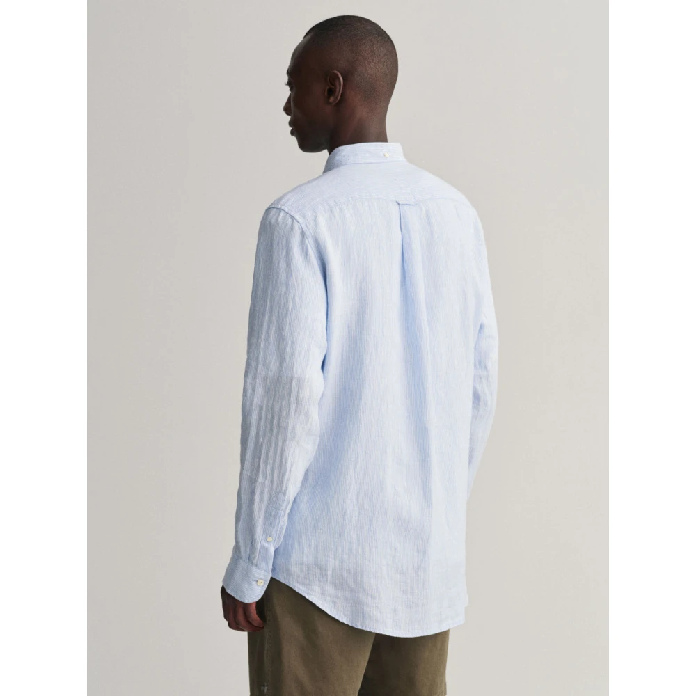 Gant Casual Overhemd Blue Heren