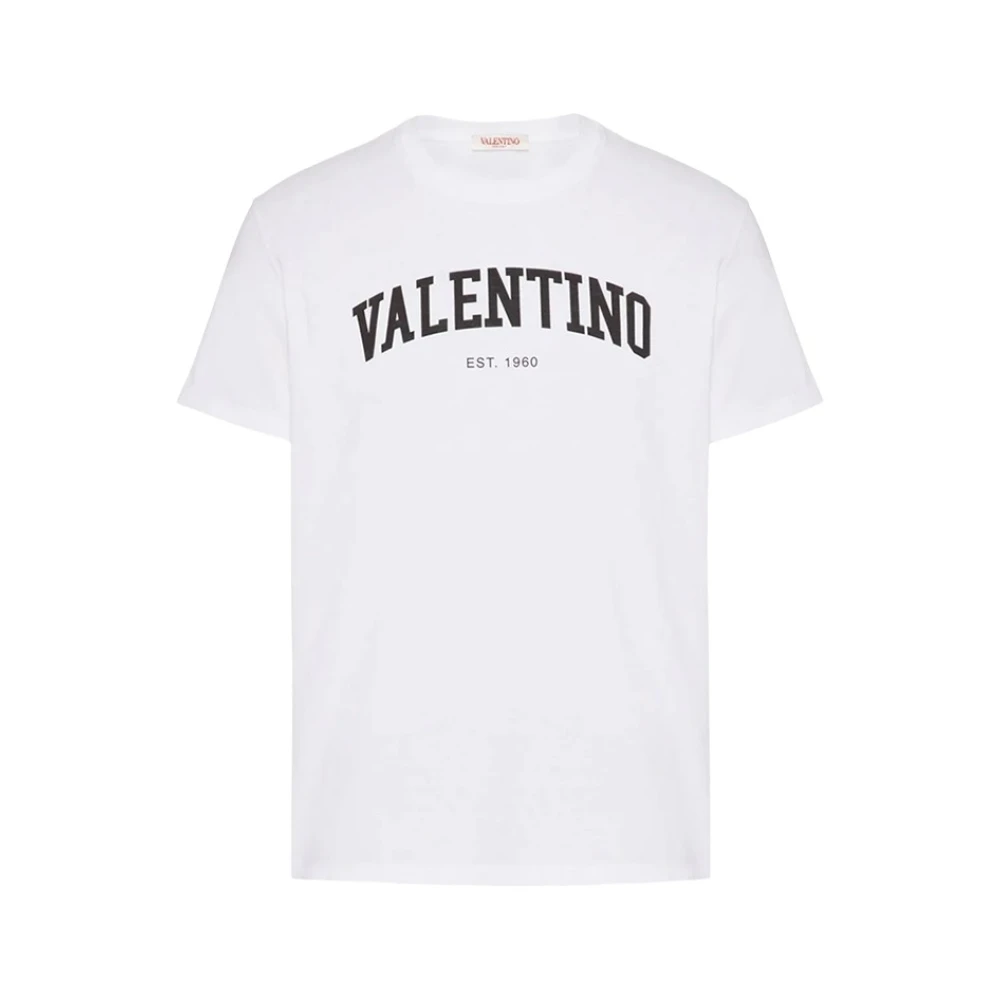 Valentino Heren College Logo T-Shirt White Heren