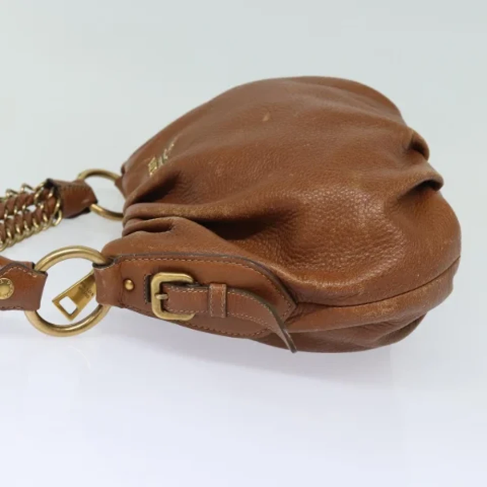 Prada Vintage Pre-owned Leather prada-bags Brown Dames