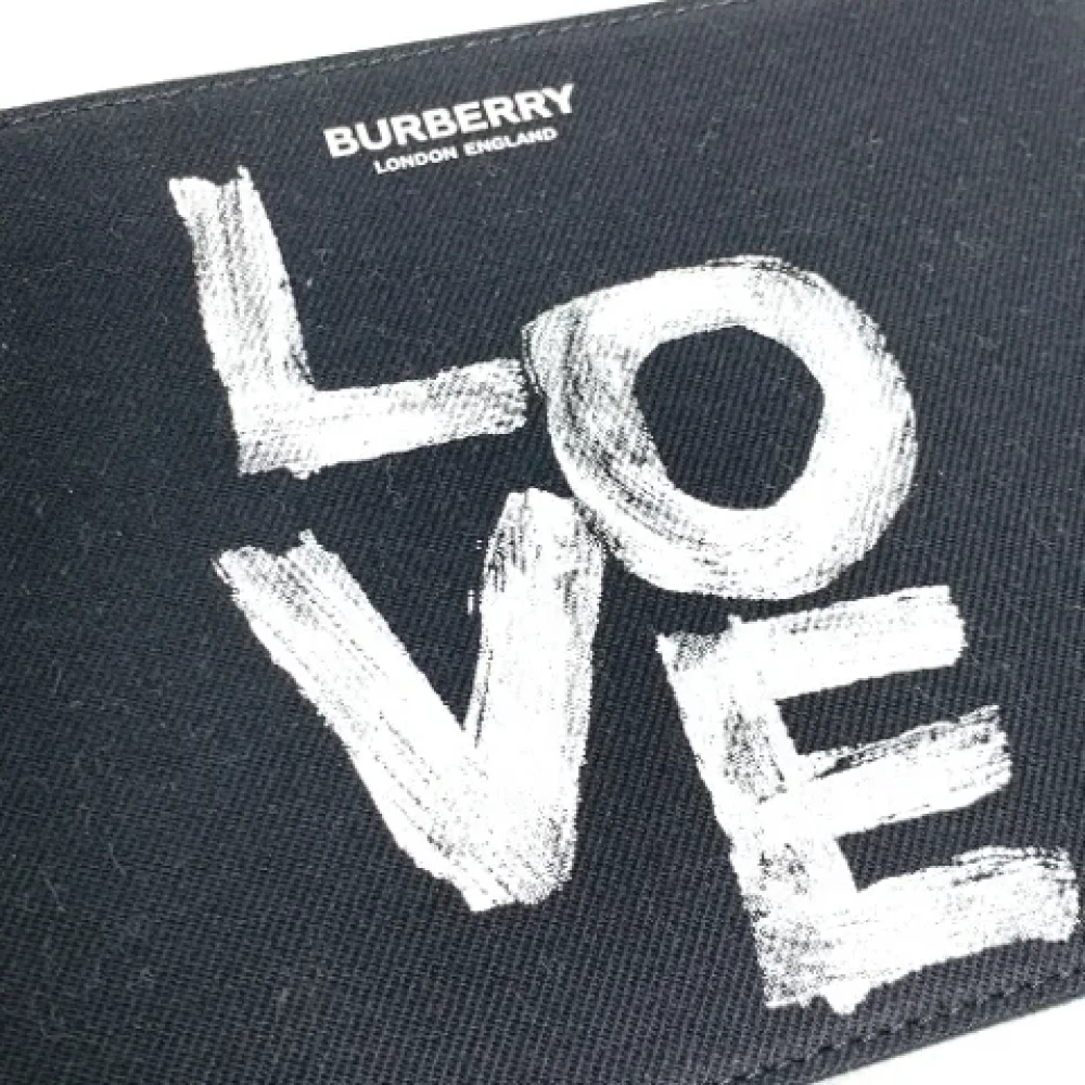 Burberry Vintage Pre-owned Canvas wallets Black Dames