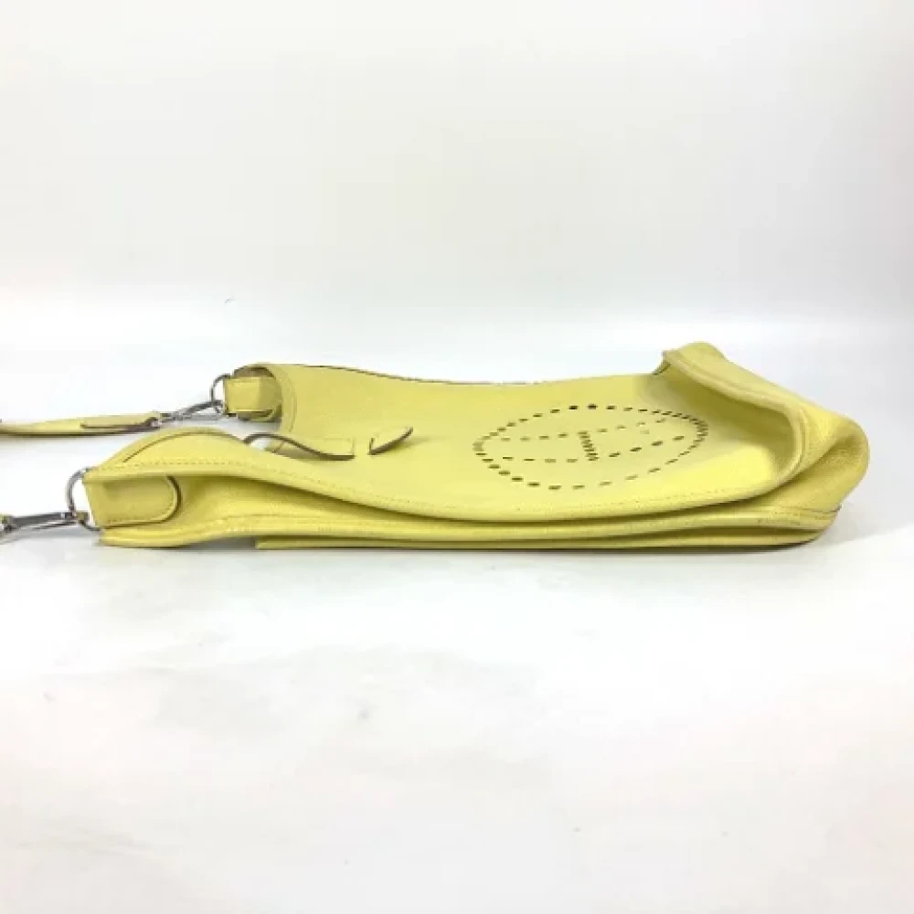 Hermès Vintage Pre-owned Leather crossbody-bags Yellow Dames