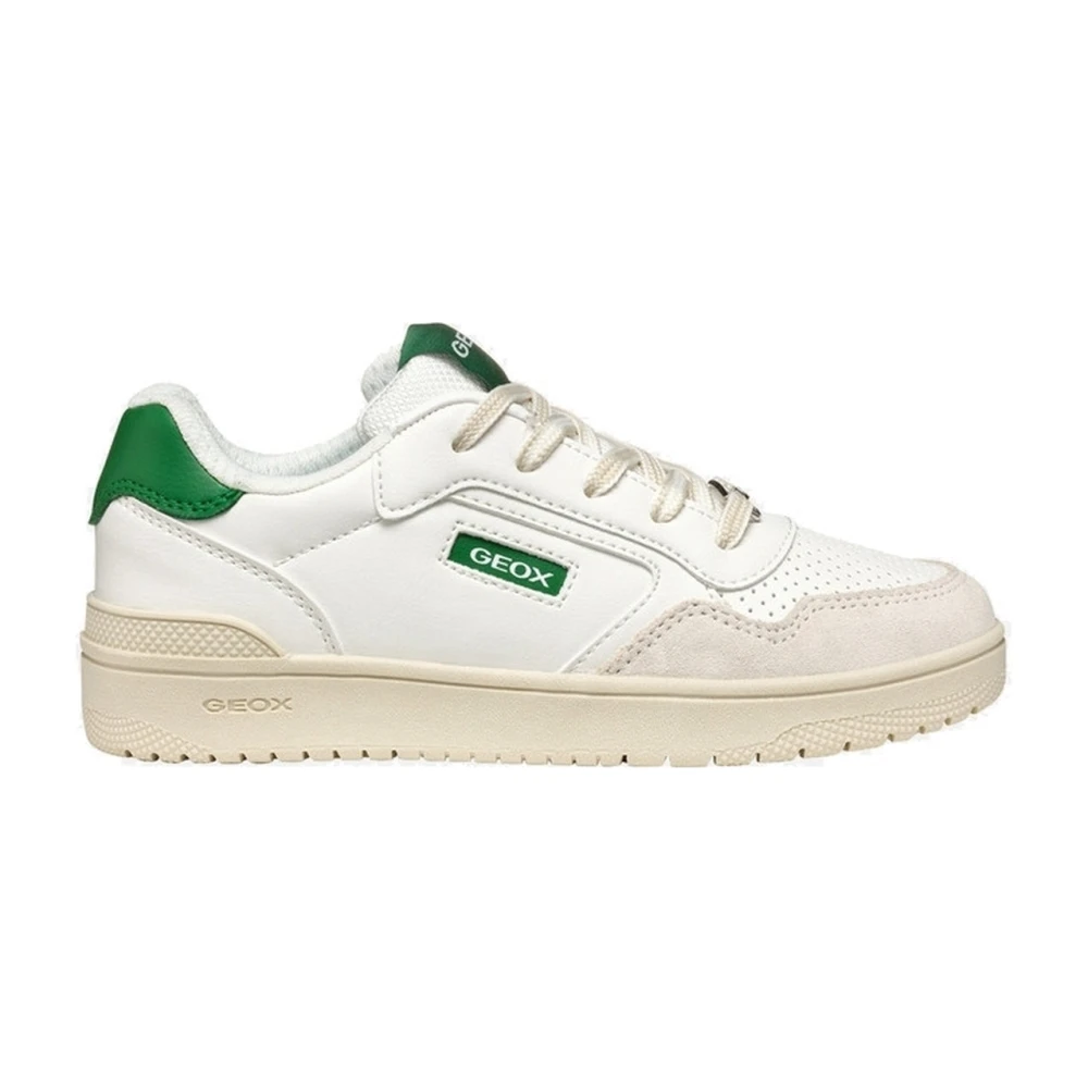 Geox Boys White Kids Sneakers, 33 Eu, Washiba Leisure Trainers
