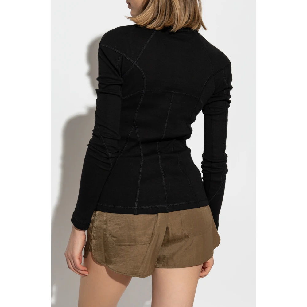 Helmut Lang Lange mouwen top Black Dames
