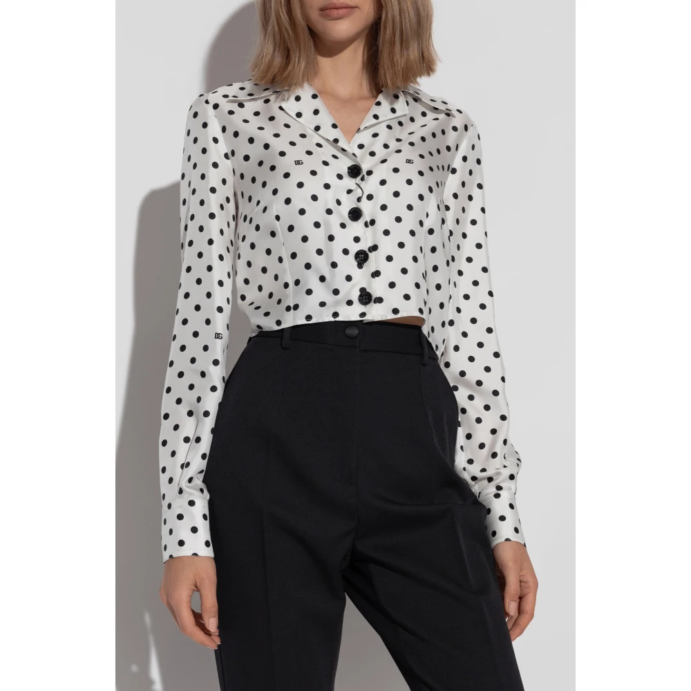 Dolce & Gabbana Zijden overhemd White Dames