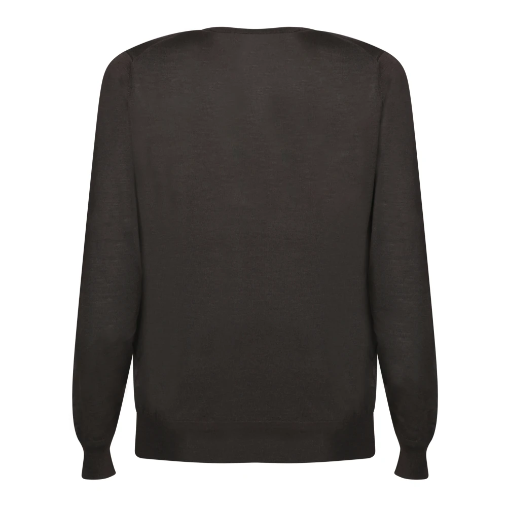 Dell'oglio Bruine Gebreide Kleding voor Mannen Aw24 Brown Heren