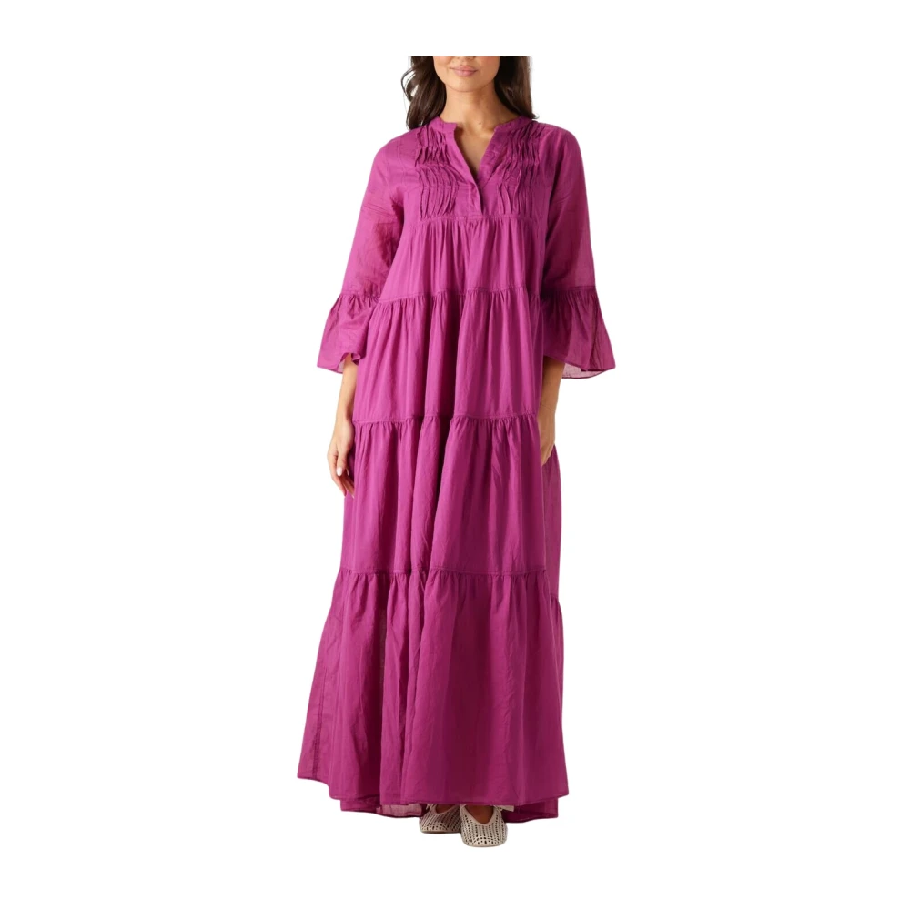 Devotion Paarse Ocean Maxi Jurk Purple Dames