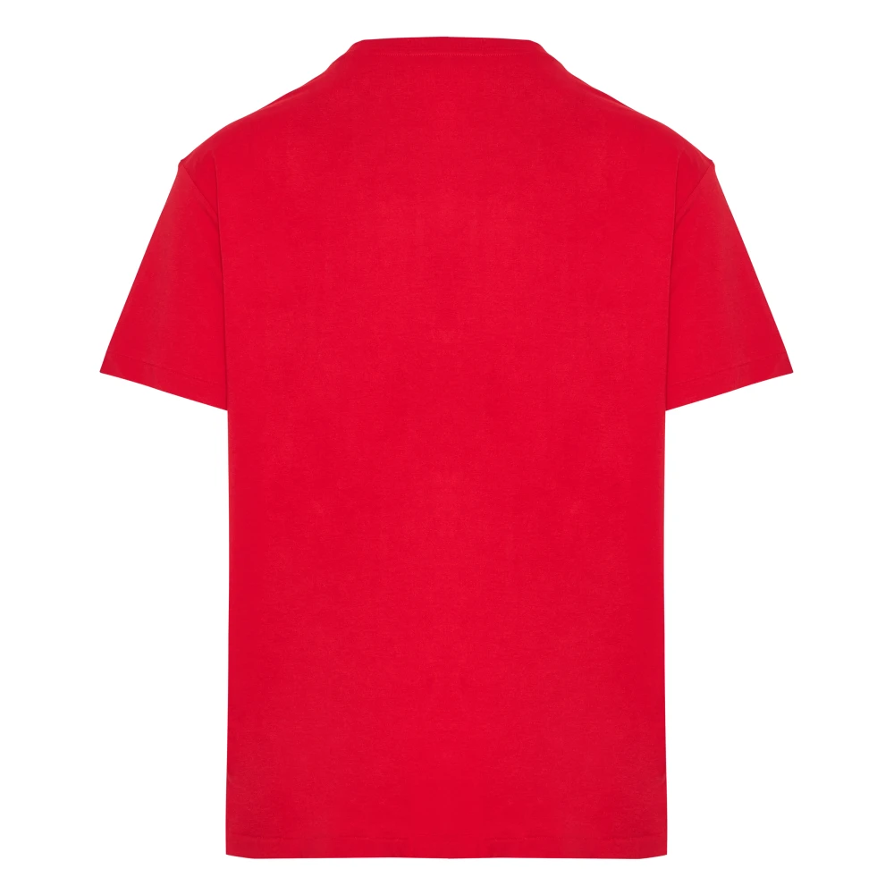 Polo Ralph Lauren Denim Bear Logo T-shirt Red Heren