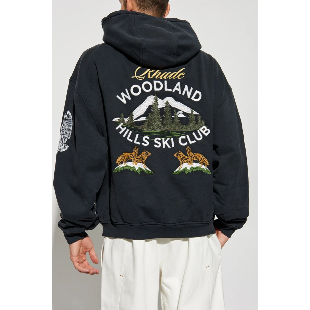 Rhude Hoodie Black Heren