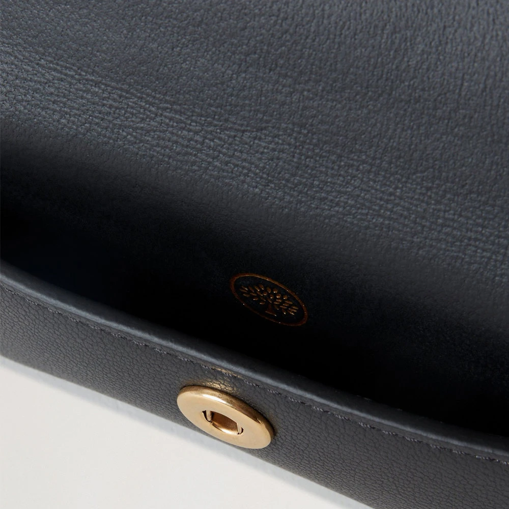Mulberry Zwarte Drukknop Muntenportemonnee Black Heren