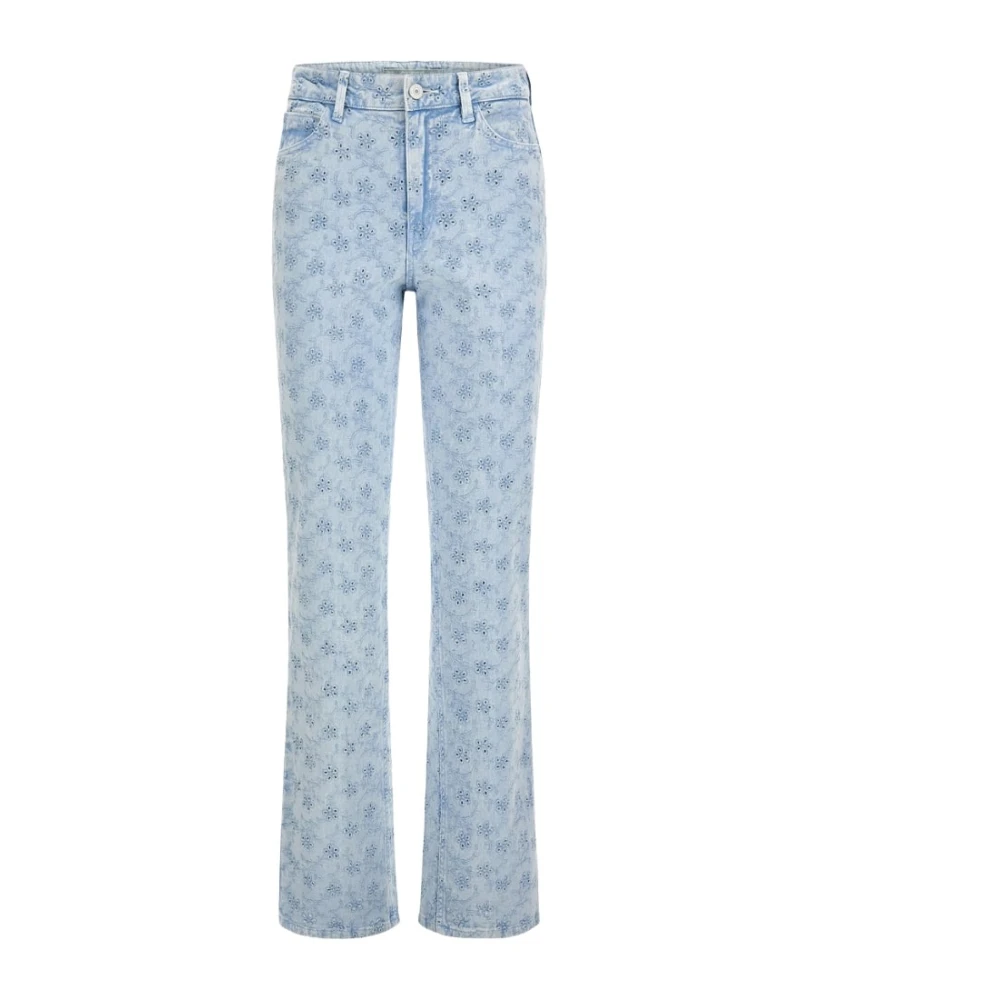 Guess Slim-fit Denim Broek Blue Dames