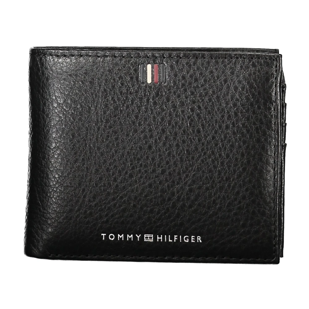 Tommy Hilfiger Men's Black Wallets & Cardholders, One Size, Wallet With Contrast Details