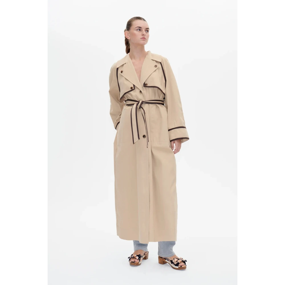 BAUM UND PFERDGARTEN Trenchcoat met grote knoopsluitingen Brown Dames