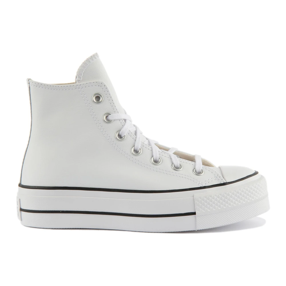 Converse Women's White Sneakers, 4 Uk, Classic Leather Trainers