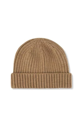 Ribbed Logo Beanie