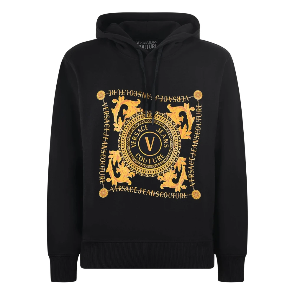 Versace Jeans Couture Men's Black Hoodies, M, Felpa