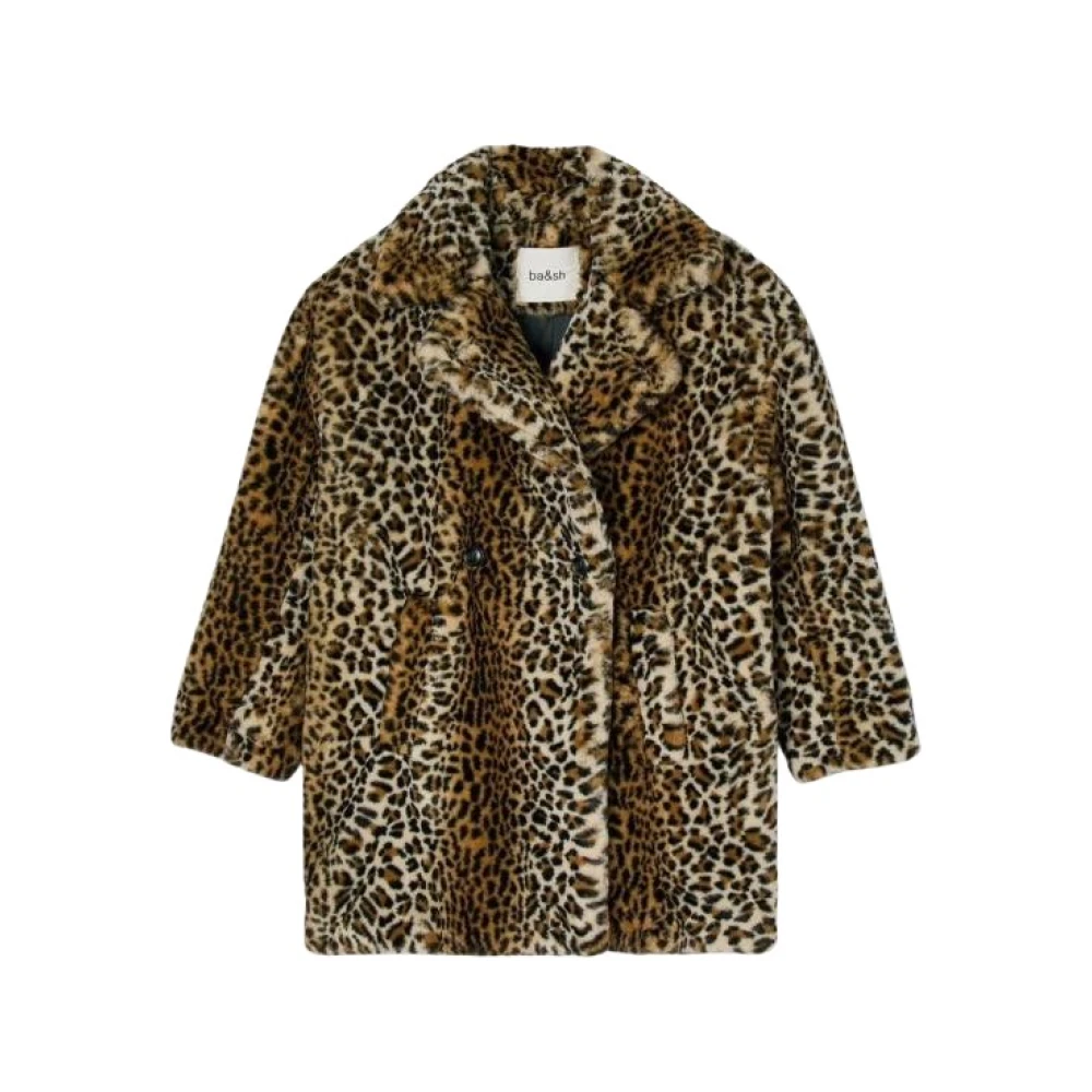 BA&SH Elegante Tijdloze Jas in Diepblauw Multicolor Dames