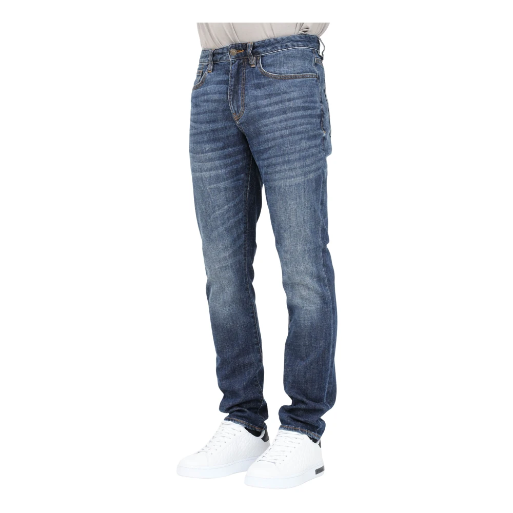 Armani Exchange Slim Fit Blauwe Denim Jeans Blue Heren