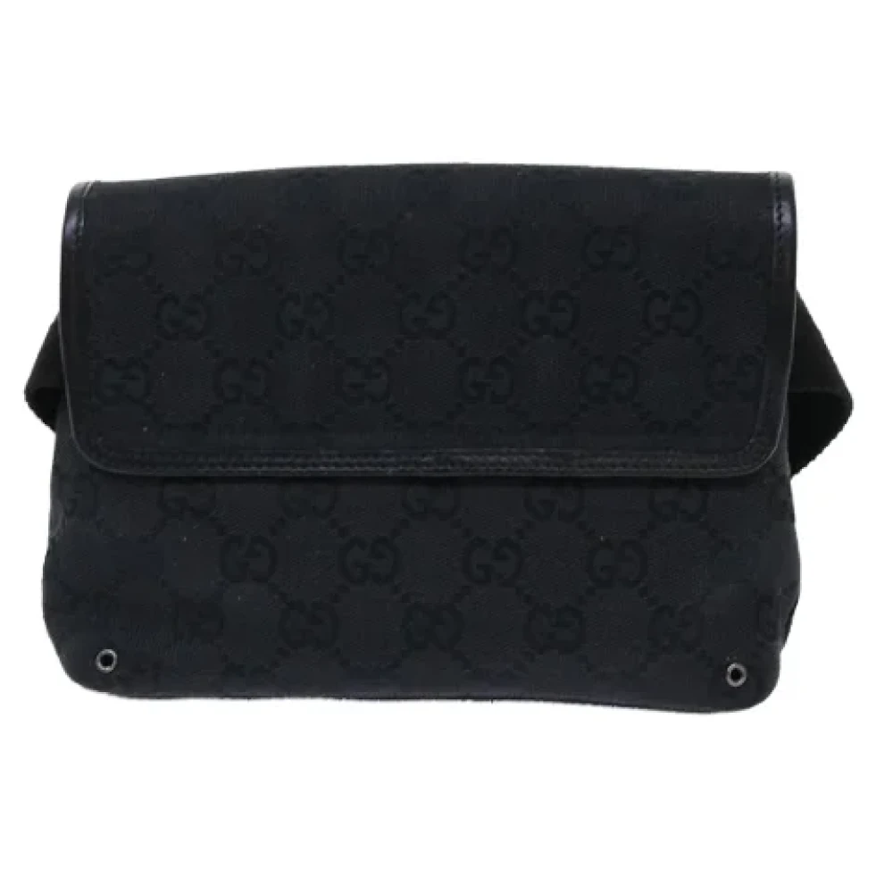 Gucci Vintage Pre-owned Canvas crossbody-bags Black Dames