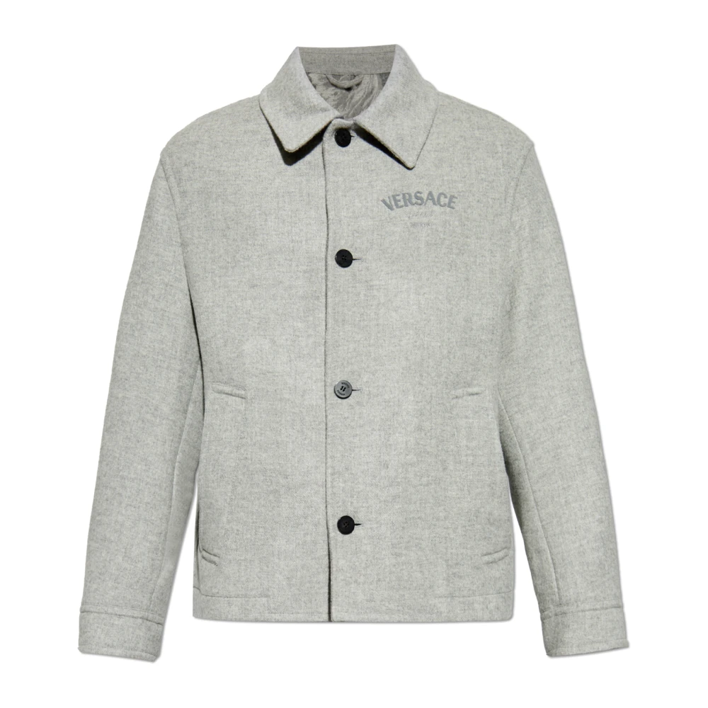 Versace Korte jas Gray Heren