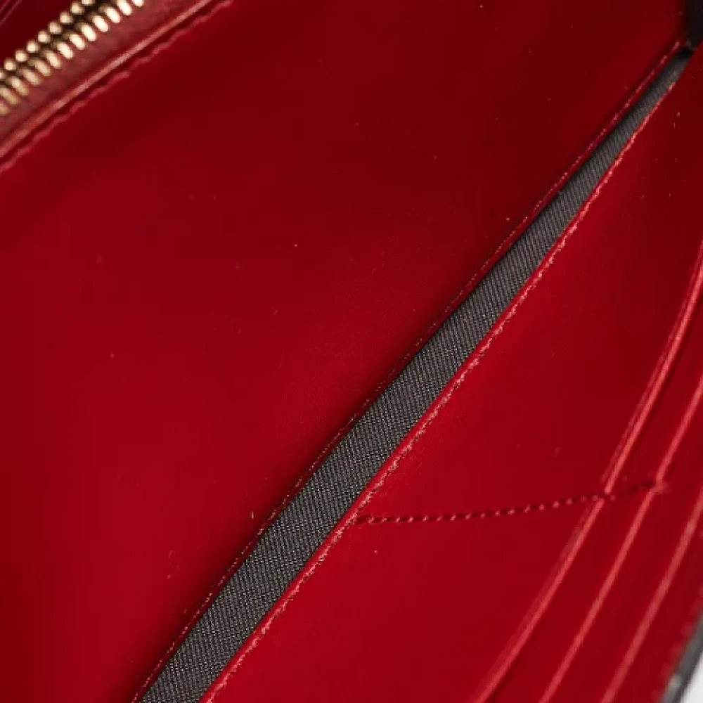 Fendi Vintage Pre-owned Leather wallets Red Dames