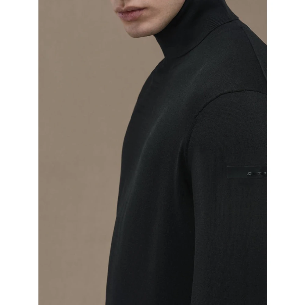 RRD Zwarte Coltrui Gebreide Trui Black Heren