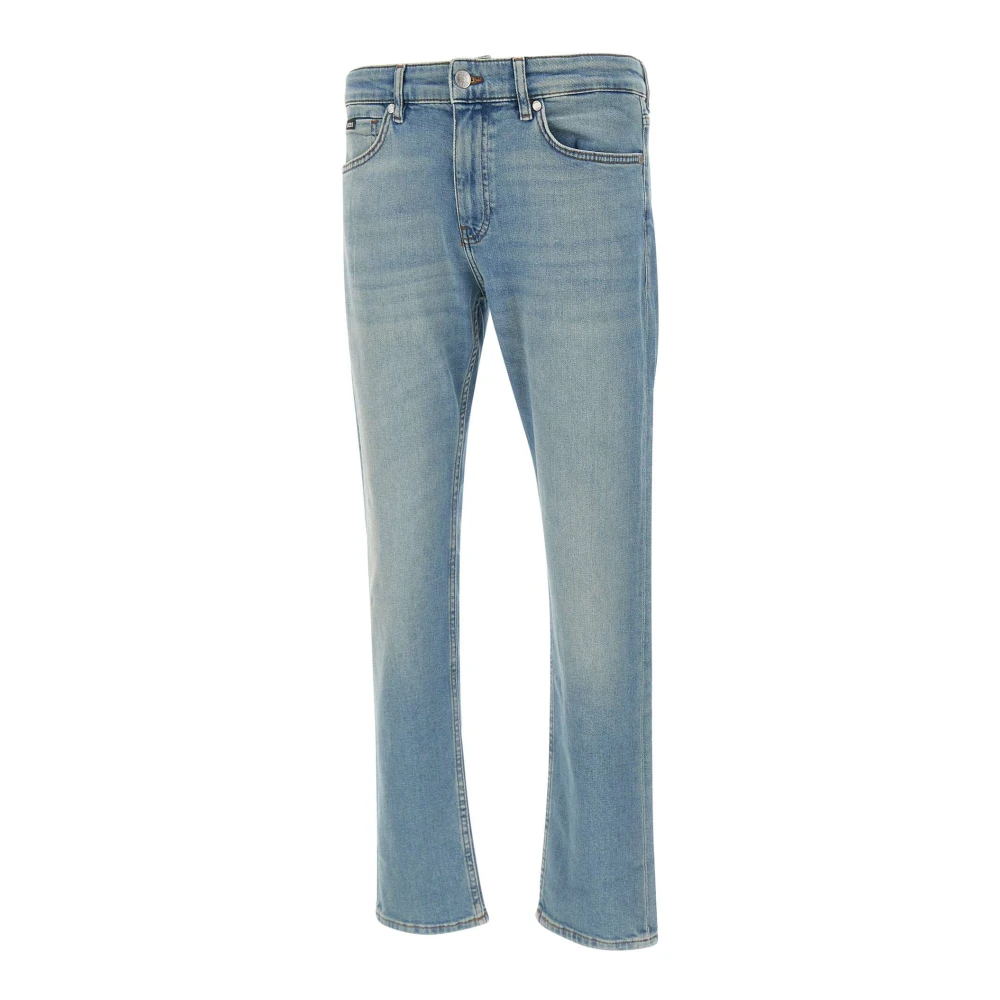 Hugo Men's Blue Straight Fit Jeans, W35 L32, H-Delaware
