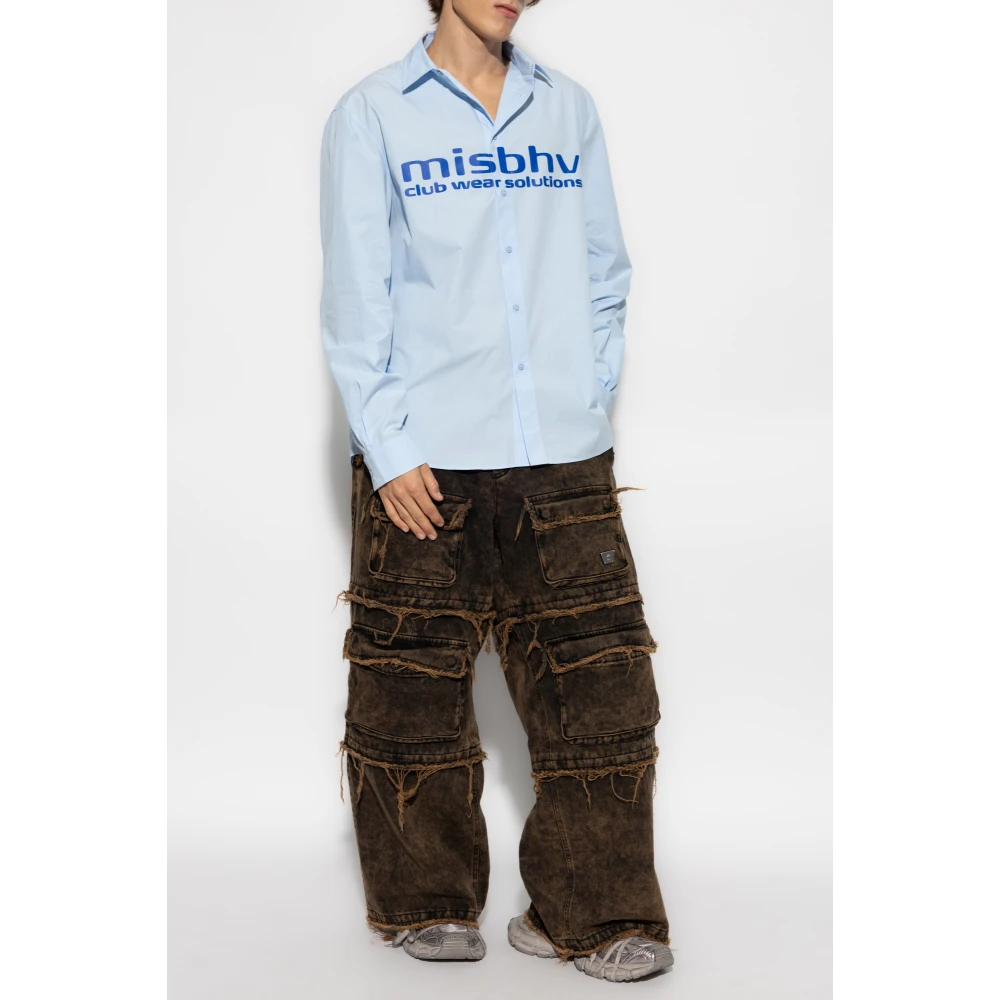 Misbhv Wijde jeans Brown Heren