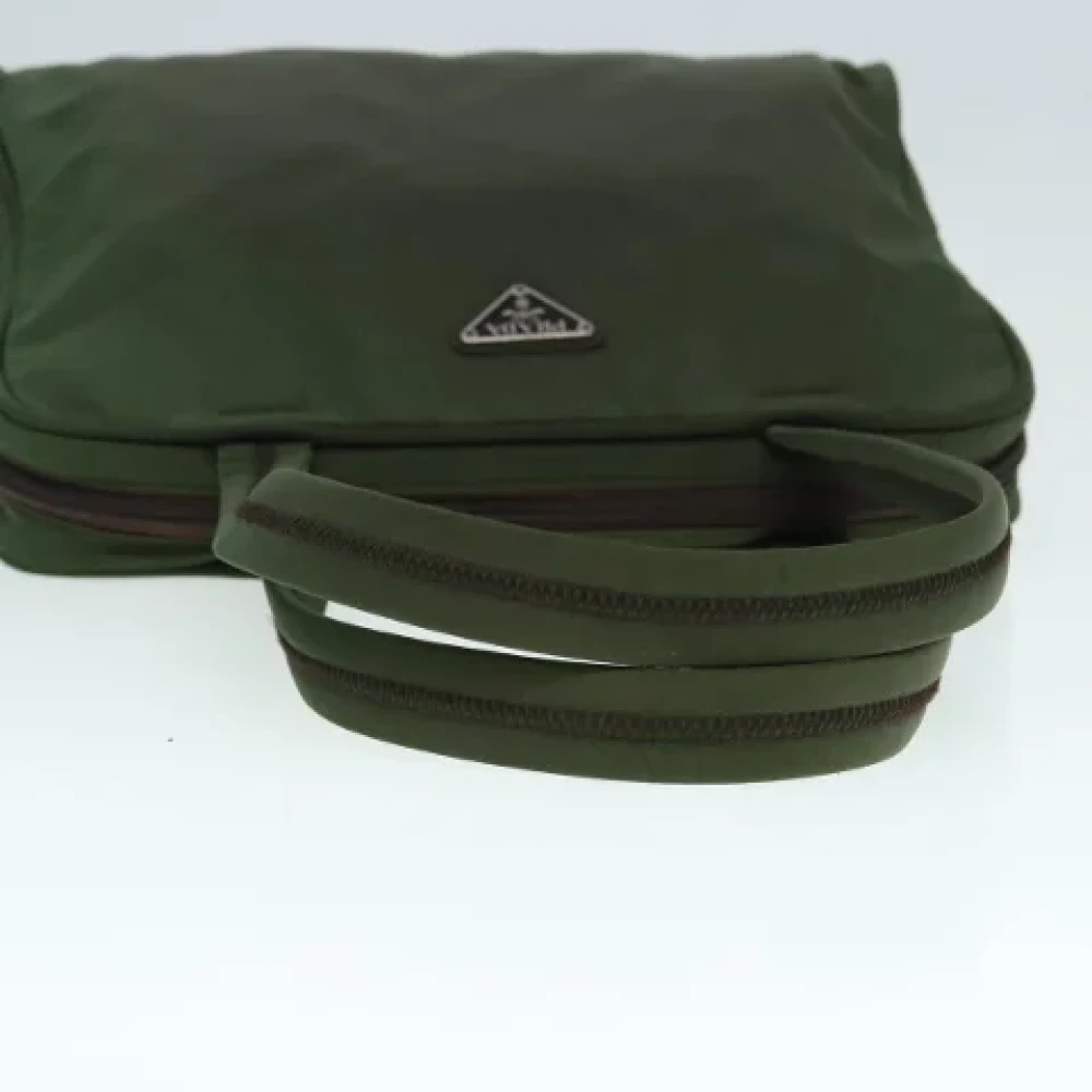 Prada Vintage Pre-owned Nylon prada-bags Brown Dames