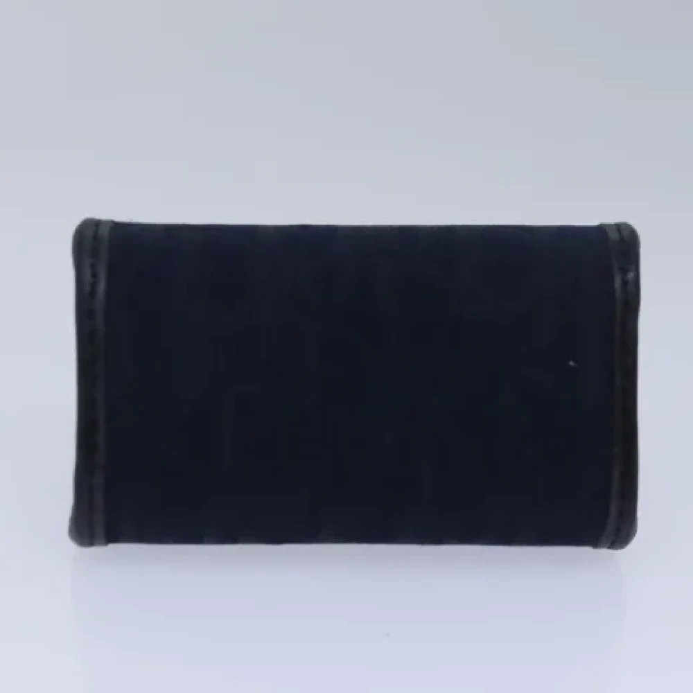 Dior Vintage Pre-owned Canvas wallets Blue Dames