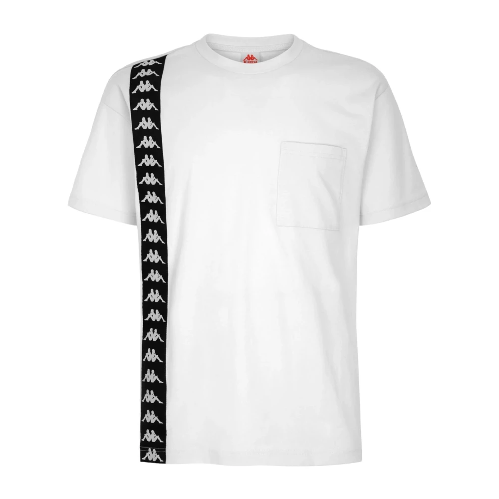 Kappa Korte Mouw T-shirt White Heren