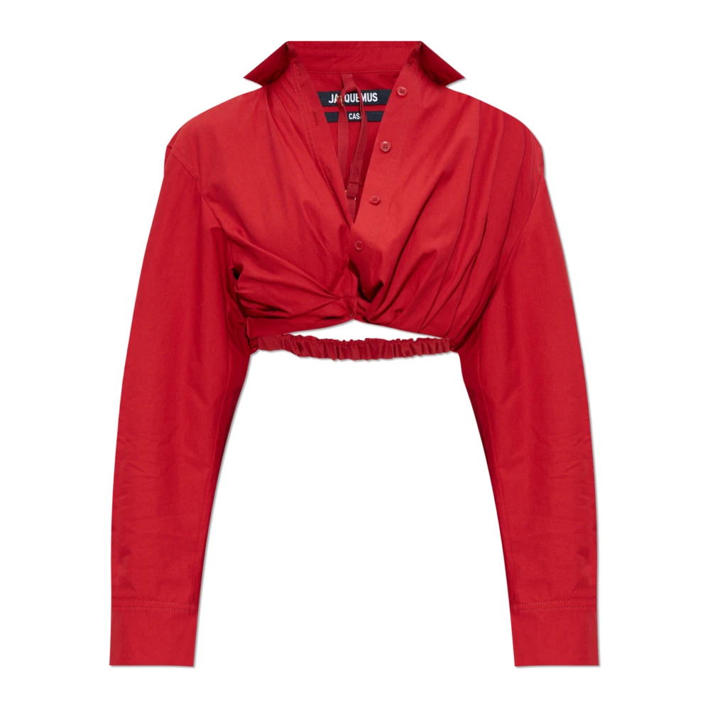 Jacquemus Overhemd La Chemise Bahia Red Dames