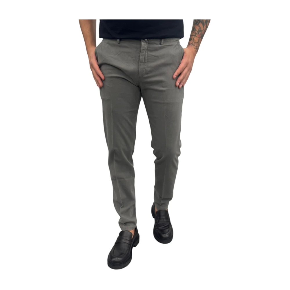 Siviglia Men's Gray Chinos,, Stylish Trousers W34