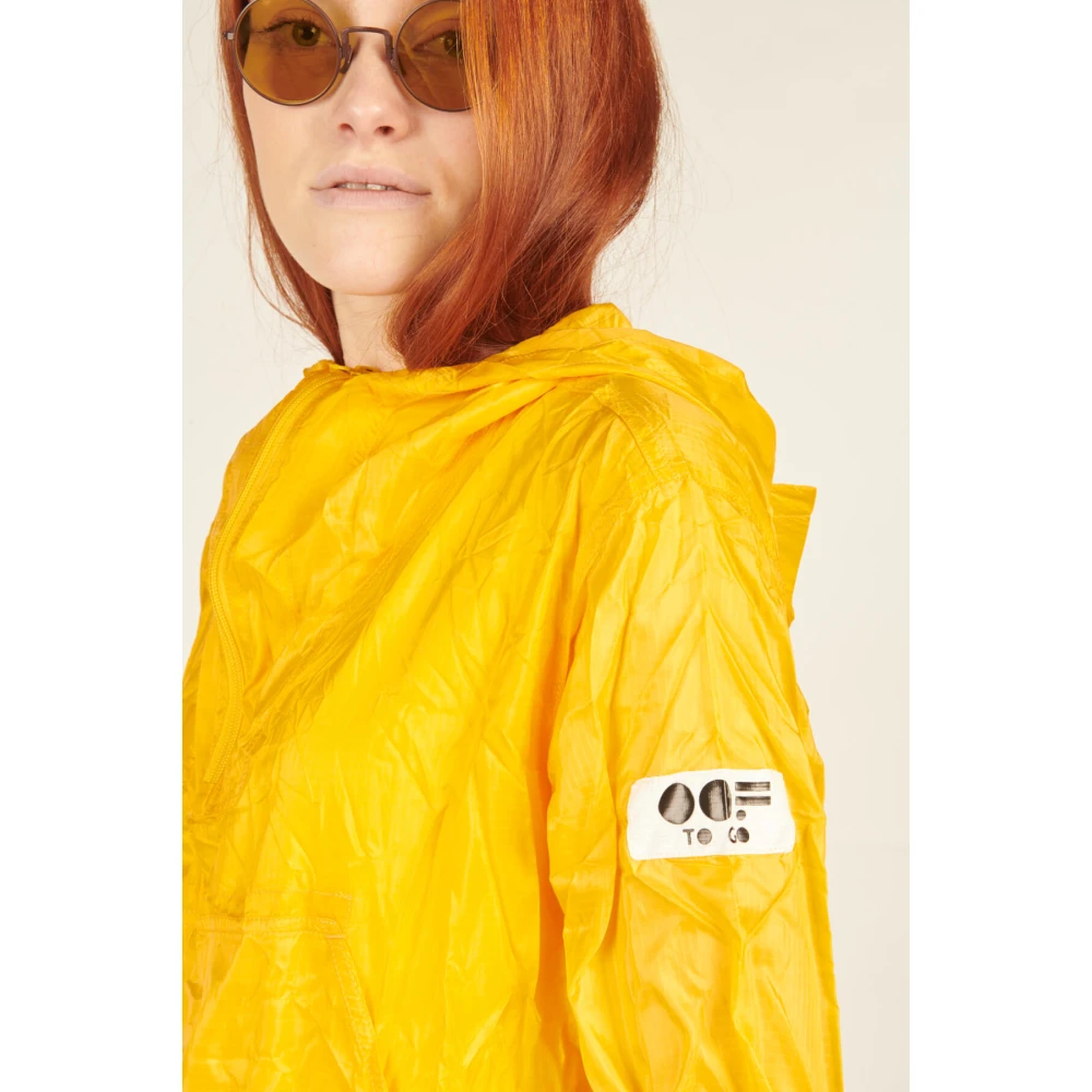 OOF Wear Gele Opvouwbare Jas met Capuchon Yellow Dames