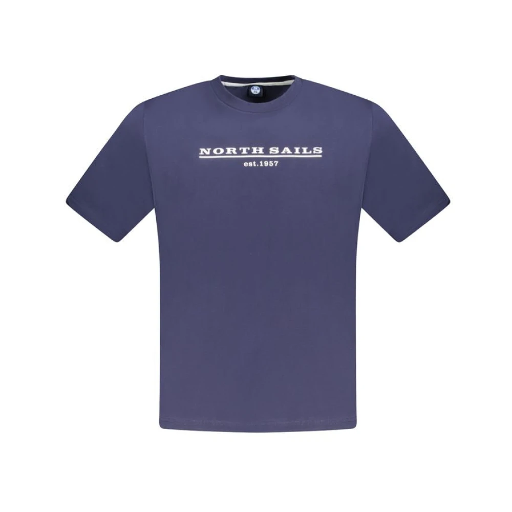 North Sails Men's Blue Cotton T-Shirt, T-Shirts, L, Tops