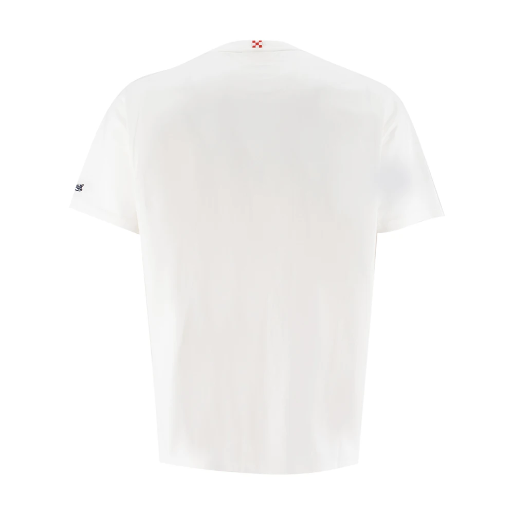 MC2 Saint Barth Zomer Katoenen T-shirt met Geborduurd Logo White Heren