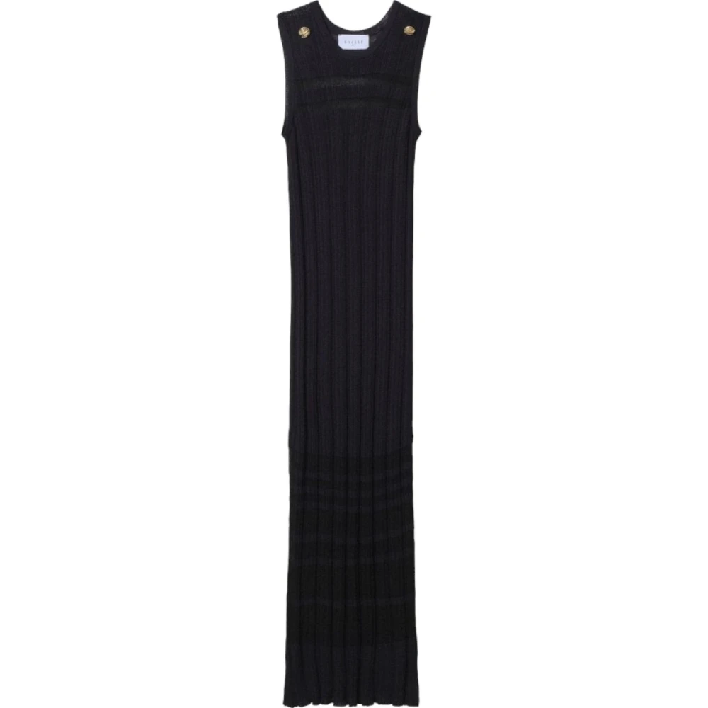 Gaëlle Paris Elegante Midi Jurk Black Dames