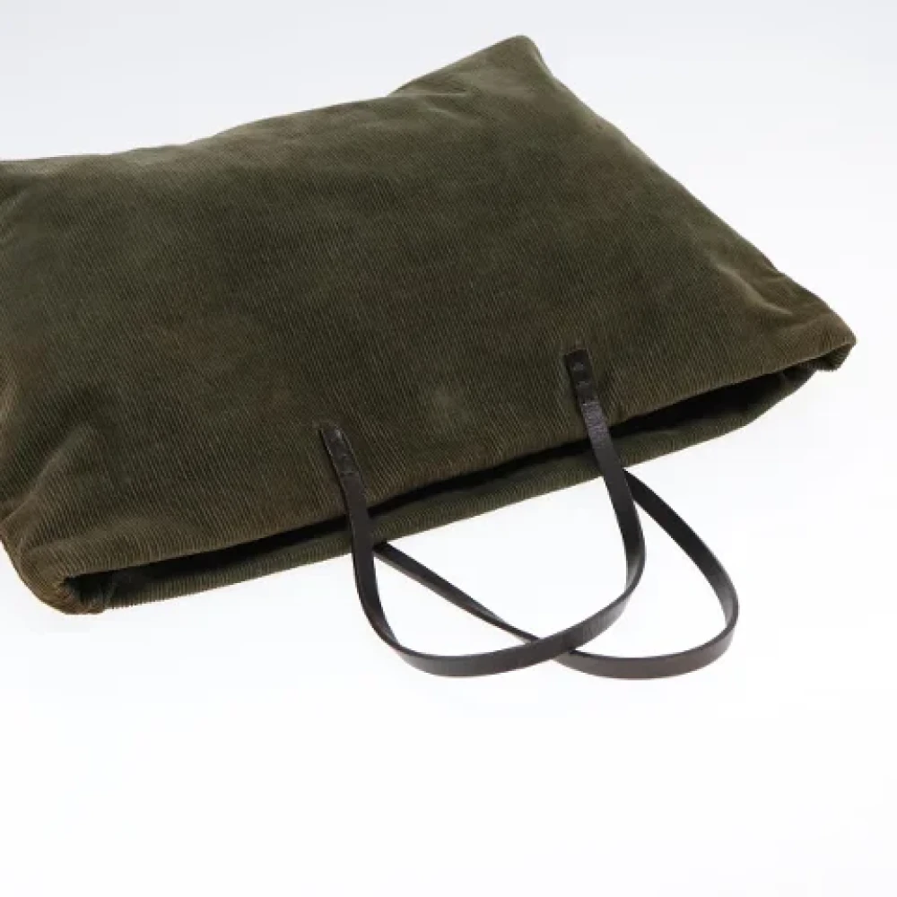 Fendi Vintage Pre-owned Corduroy fendi-bags Green Dames