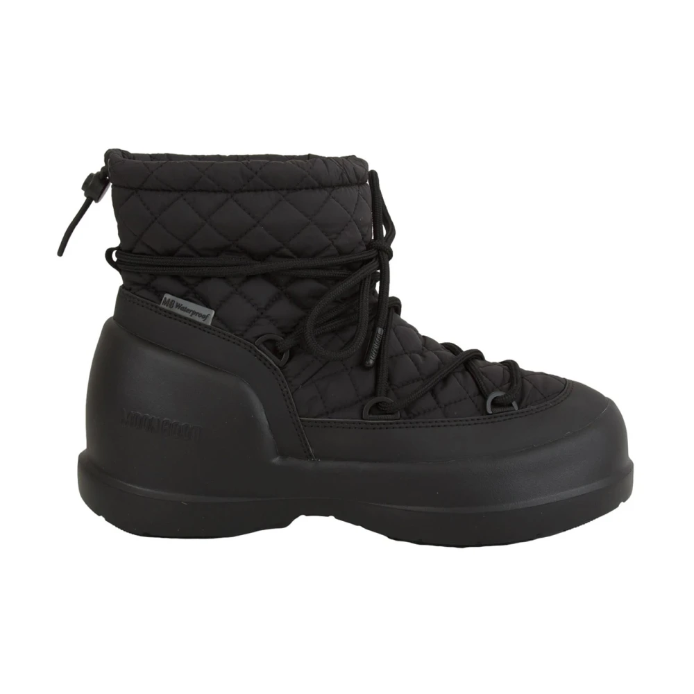 Moon Boot Women's Black Skiing & Snowboarding, 6 Uk, Mezzaluna Quilted Mid Boot