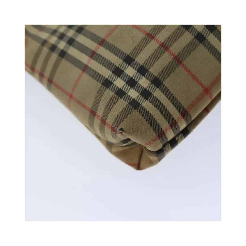 Burberry Vintage Pre-owned Canvas pouches Beige Dames