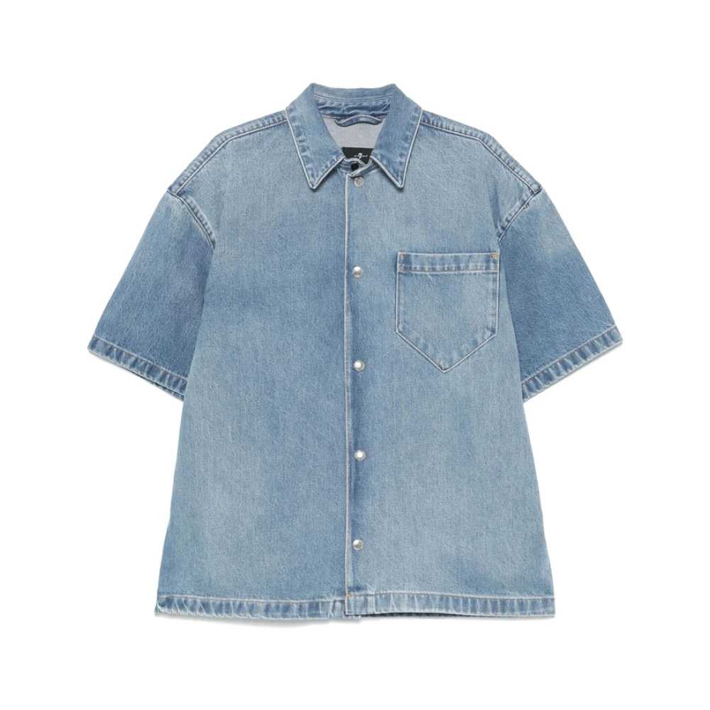 Shirts > Denim Shirts - - 7 For All Mankind - Modalova