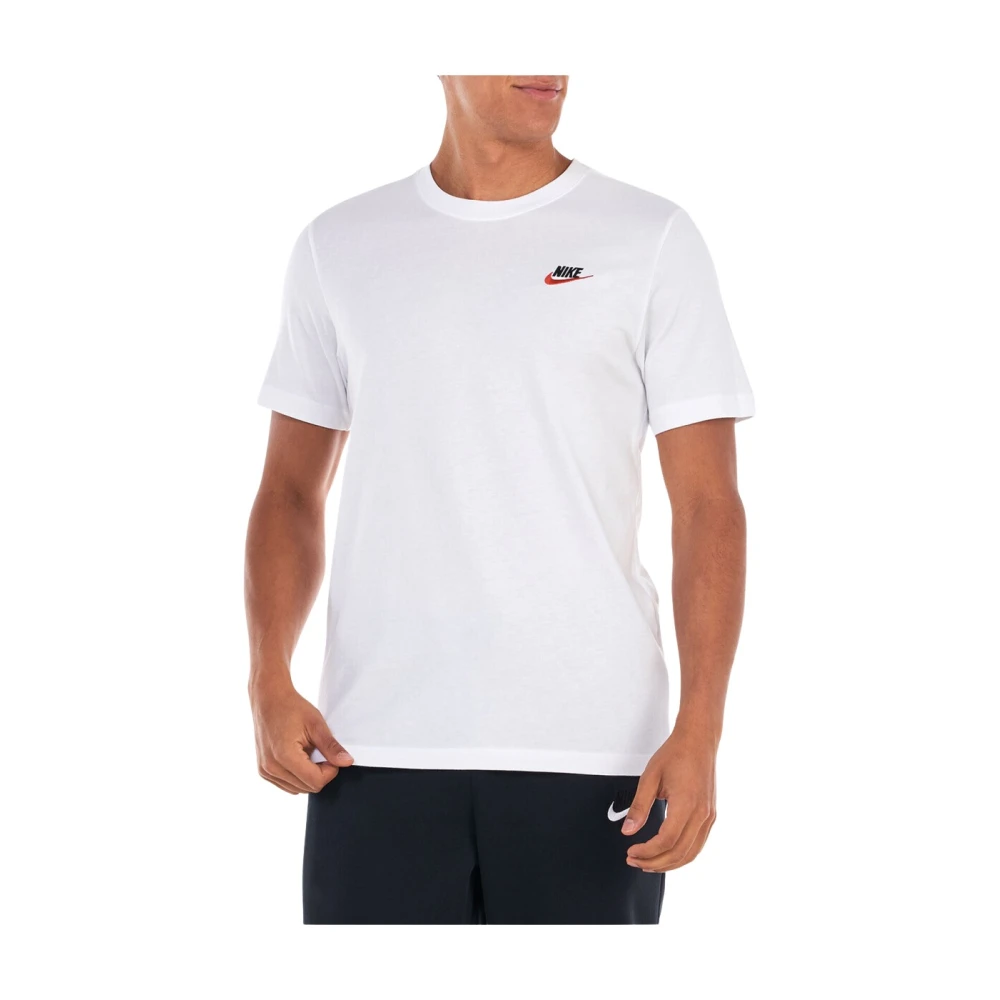 Nike Essentiële Crew Neck T-Shirt White Heren