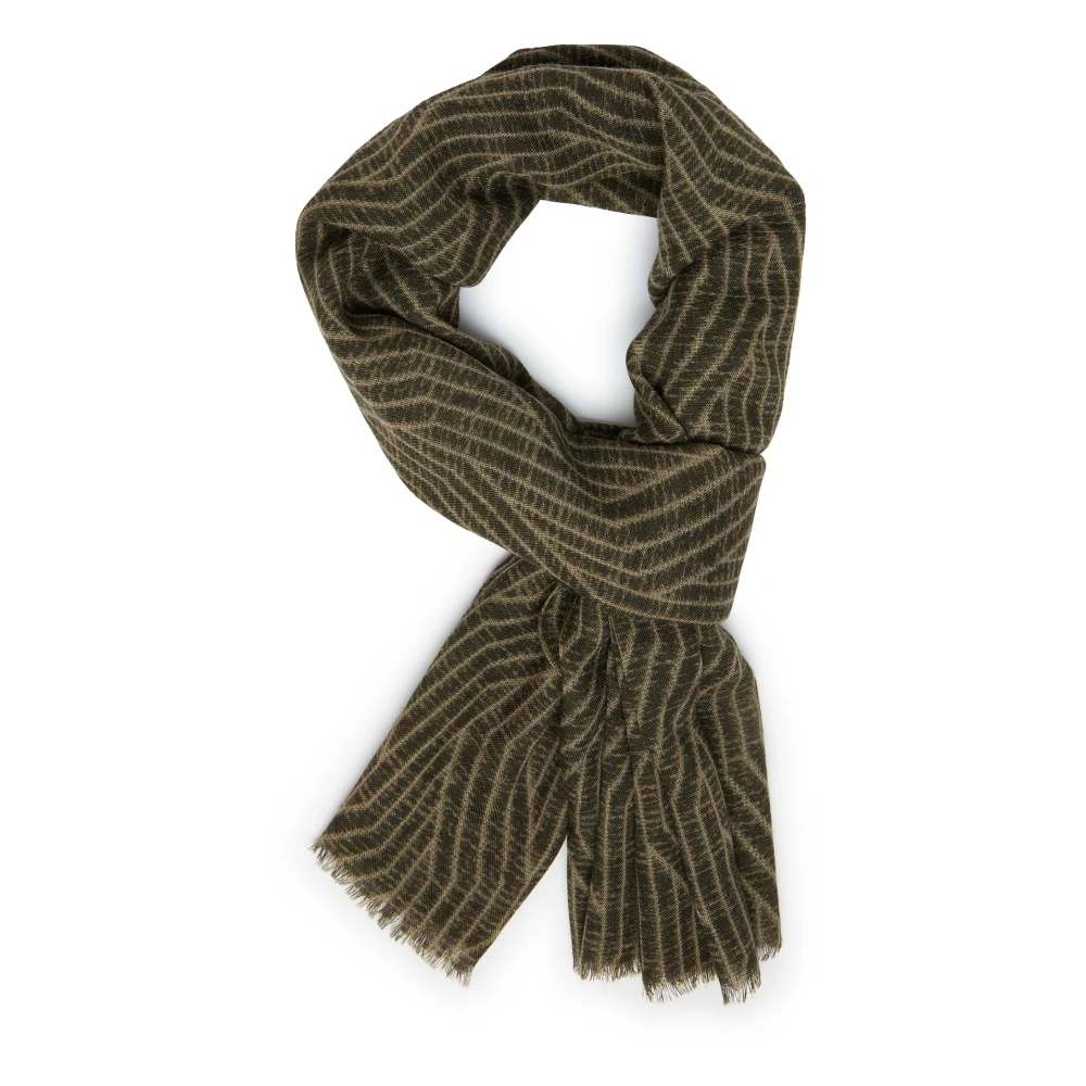 Boggi Milano Haringbone wollen sjaal Multicolor Heren