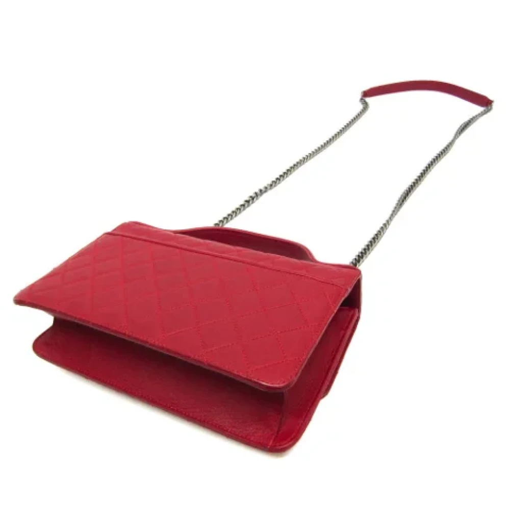 Chanel Vintage Pre-owned Leather shoulder-bags Red Dames